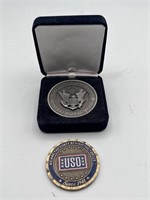 USO & Nation museum US ARMY COIN