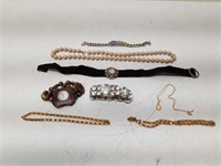 Vintage Bracelet, Necklace, Watch Collector Lot