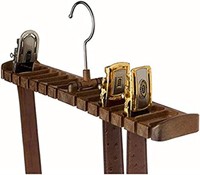 LHKJ 10 Slots Scarf Belt Tie Rack Hook Hanger fo