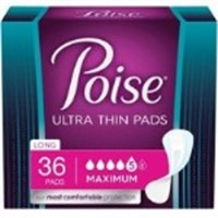 Poise Ultra Thin Pads, 36 Pack