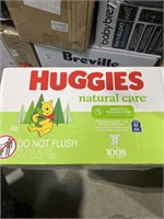 6 PIECES HUGGIES NATURAL CARE PLANT BASED WIPES