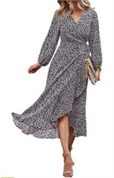 SIZE LARGE PRETTY GARDEN WOMEN'S WRAP DRESS