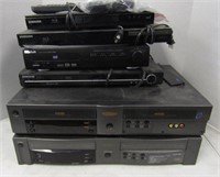 4 DVD Players & 2 VCRs