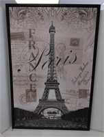 Eiffel Tower Framed Canvas Art (57" x 25")