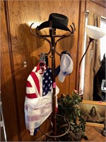 COAT RACK W CONTENTS / USA JACKET