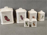 Cool 1989 Kitchen Canister Set + S&P Shakers