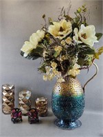 Modern Decorator Candles & Large Pitcher Vase +