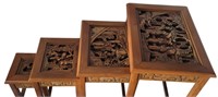 FOUR CHINESE NESTING TABLES