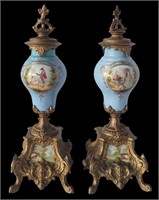 PAIR OF FRENCH ORMOLU URNS