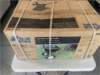 New 80lb BlueHawk Tow Behind Fertilizer Spreader