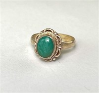 Sterling Turquoise Ring2 Grams Size 4