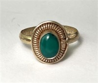 Sterling Turquoise Ring 4 Grams Size 7