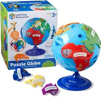 Learning Resources Puzzle Globe-14 Pieces, Ages
