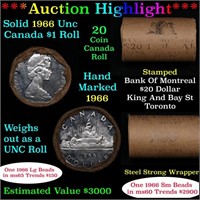 ***Auction Highlight*** Full Roll of Silver 1966 C