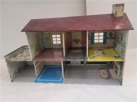 Vintage Tin Marx Disney Dollhouse 24 1/2 x 16" h