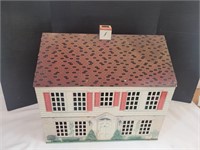 Vintage Tin Toy Dollhouse 22 x 21" h