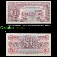 1950 Great Britain 1 pound Military Payment Note