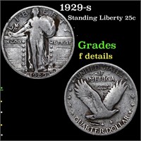 1929-s Standing Liberty Quarter 25c Grades f detai
