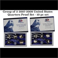 Group of 2 2007-2008 United States Quarters Proof