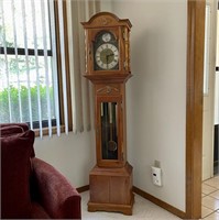 Vintage Handcrafted Grandfather Clock