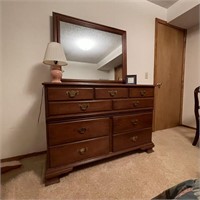 Pennsylvania House Dresser & Mirror w/ Items