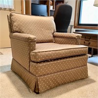 Vintage Upholstered Chair on Left