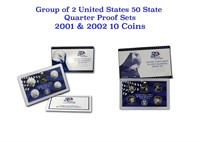 2001-2002 U.S. State Quarter Proof Set in Original