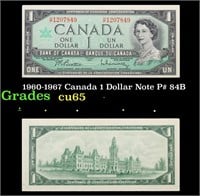 1960-1967 Canada 1 Dollar Note P# 84B Grades Gem C