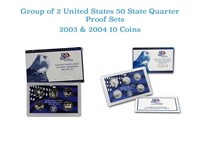 Group of 2 2003-2004 United States Quarters Proof