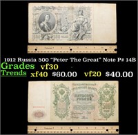 1912 Russia 500 "Peter The Great" Note P# 14B Grad