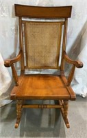 Maple cane back Rocking Chair