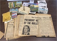 Local Kennedy Assassination Papers & Souvenir