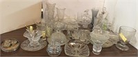 Haisey, Candlewick, Fostoria & other clear Glass