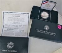1999-S Yellowstone National Park 90% silver dollar