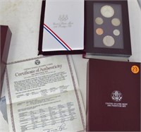 1988-S 7-coin Prestige set, 90% silver Proof dolla