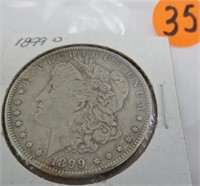 1899-O Morgan silver dollar, very fine+