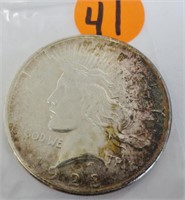 1923-D Peace silver dollar, MS-63