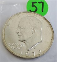 1972-S Eisenhower 40% silver dollar, uncir.