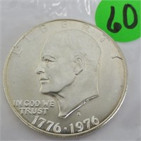 1976 Eisenhower 40% silver dollar