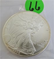 1996 American Silver Eagle, BU