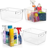 ClearSpace Plastic Storage Bins-Pack of 4
