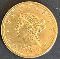 1879 $2.5 Liberty Head Gold MS67 $30k