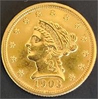 1903 $2.5 Liberty Head Gold MS68 $30k