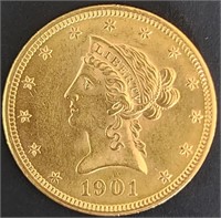 1901 $10 Liberty Head Gold MS67 $35k