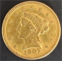 1907 $2.5 Indian Head Gold MS67 $4k