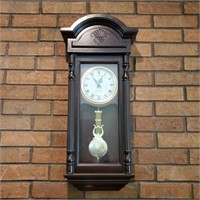 Westminster Chime Wall Clock w/Pendulum