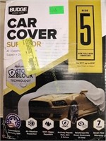 Car cover, condition unknown in taped box, black,