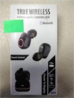 Earbuds with charging case, untested, look new,