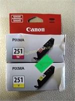 2 Canon color cartridges, quality unknown