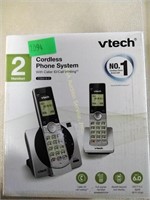 Two handset cordless phone system untested Store